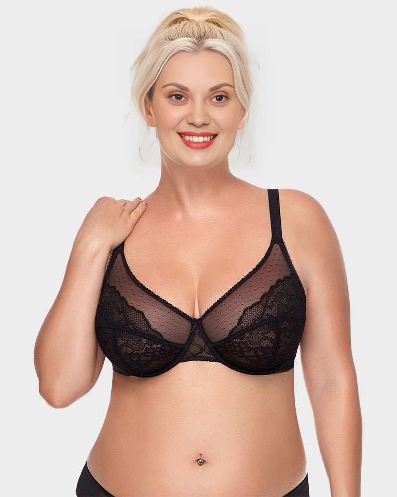 Fleur Minimizer Bra | Full Coverage Lace Design, Comfortable Fit 3
