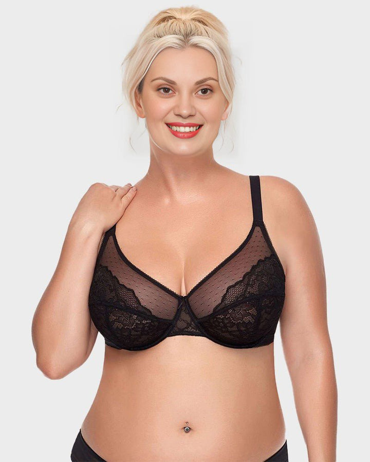 Fleur Minimizer Bra | Full Coverage Lace Design, Comfortable Fit 3