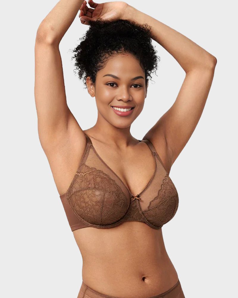 Fleur Minimizer Bra | Full Coverage Lace Design, Comfortable Fit 5