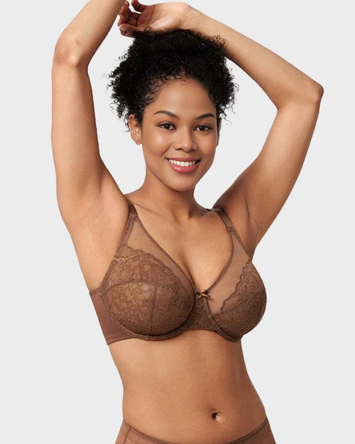 Fleur Minimizer Bra | Full Coverage Lace Design, Comfortable Fit 5