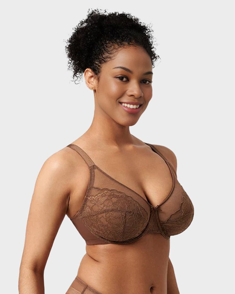 Fleur Minimizer Bra | Full Coverage Lace Design, Comfortable Fit 6