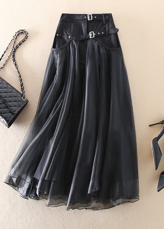 Fleur Tulle Skirt | Elegant Patchwork Design, True to Size, Women’s Midi Length 2
