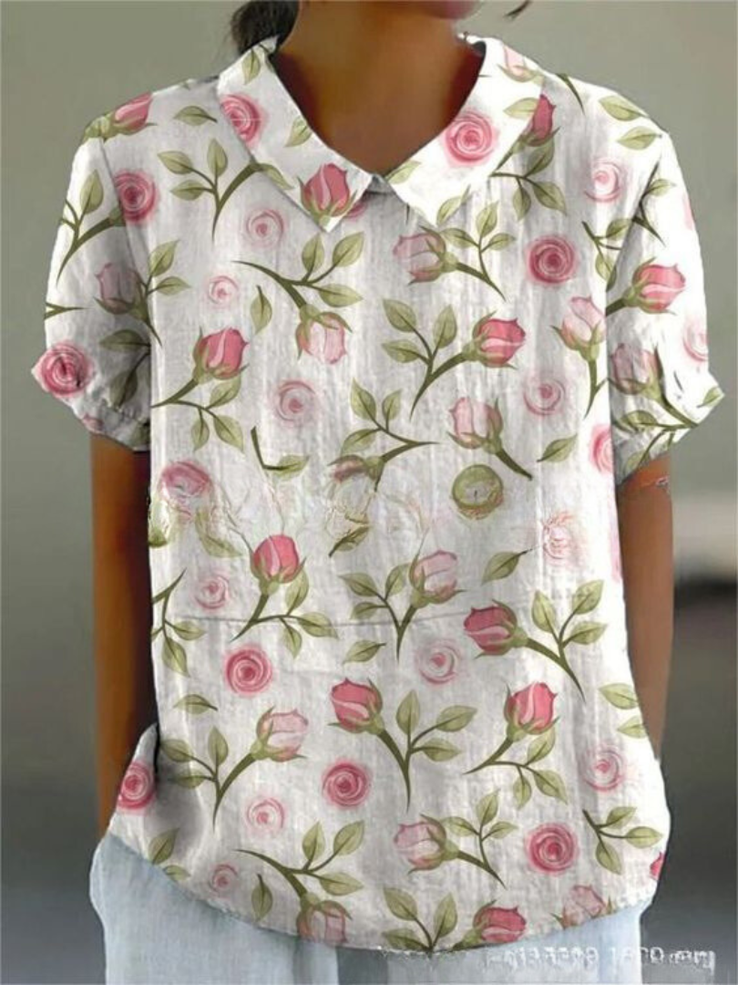 Nina Floral Shirt | Soft Breathable Fabric, Relaxed Fit - 5
