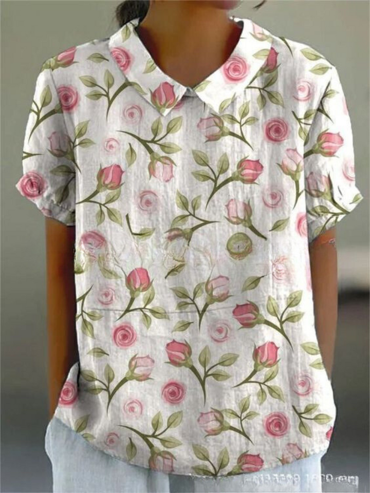 Nina Floral Shirt | Soft Breathable Fabric, Relaxed Fit - 5