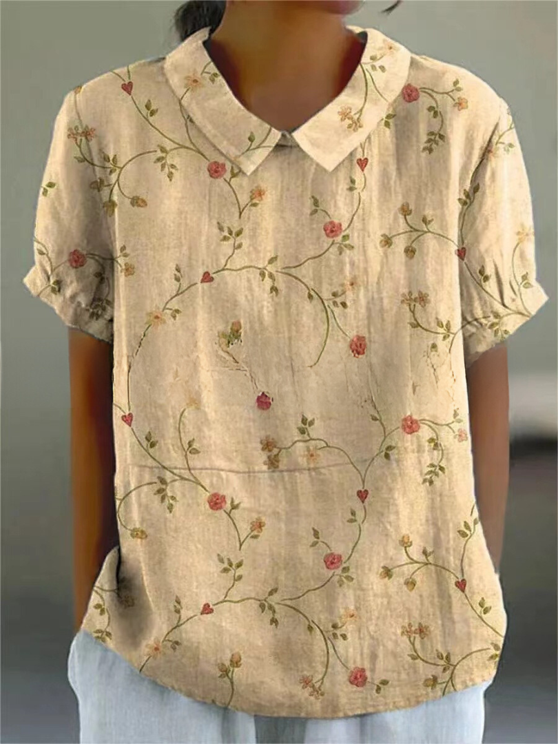 Nina Floral Shirt | Soft Breathable Fabric, Relaxed Fit - 6