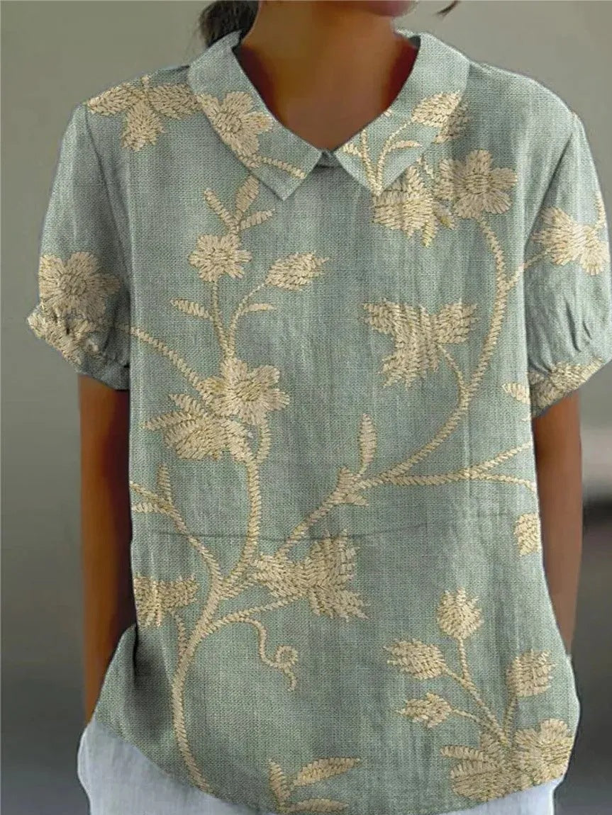 Nina Floral Shirt | Soft Breathable Fabric, Relaxed Fit - 1