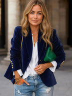 Midnight Velvet Blazer