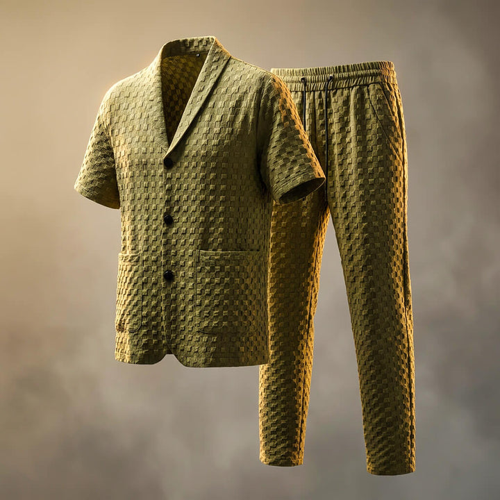 Gavin Prestige Men's Set | Featherweight Textured Weave, Relaxed Fit 0