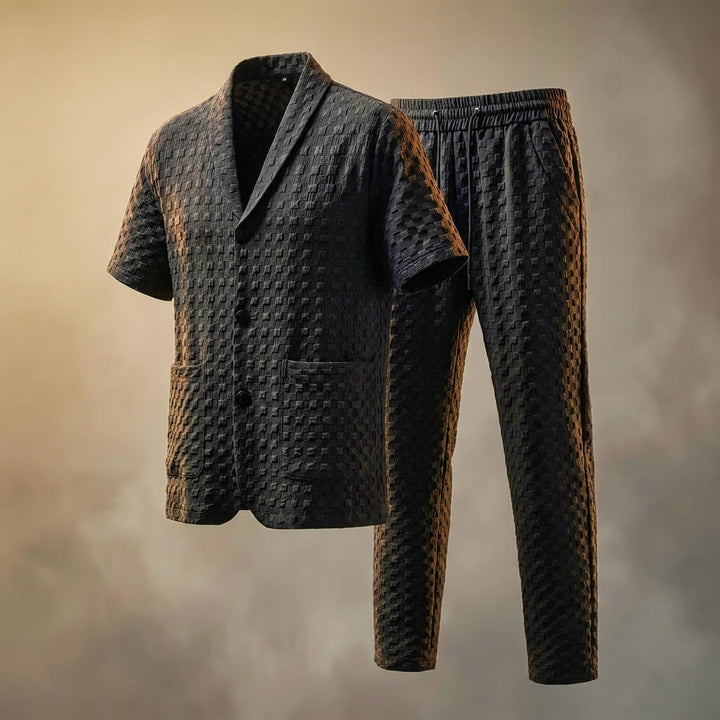 Gavin Prestige Men's Set | Featherweight Textured Weave, Relaxed Fit 1
