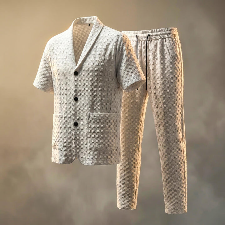 Gavin Prestige Men's Set | Featherweight Textured Weave, Relaxed Fit 2