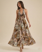 Cheela | Halter Maxi Beach Dress