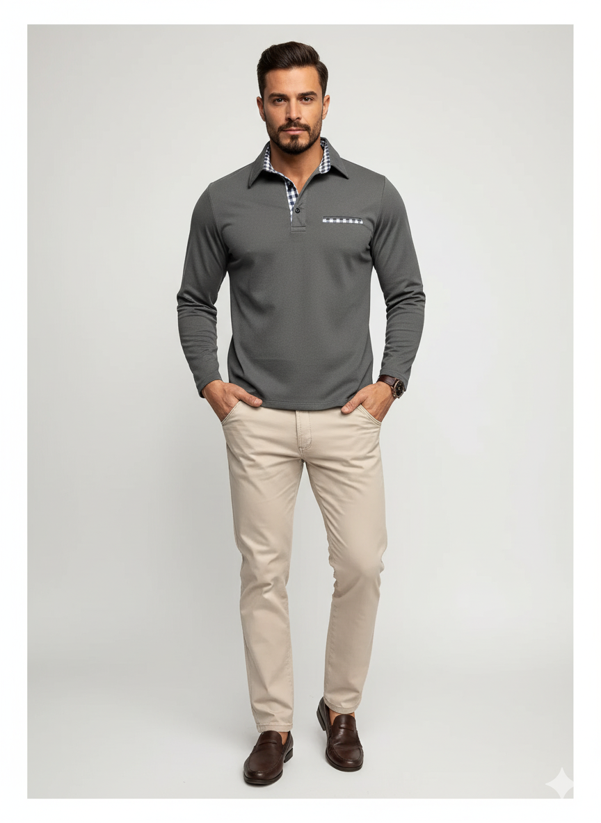 Lorance | Long-Sleeve Polo