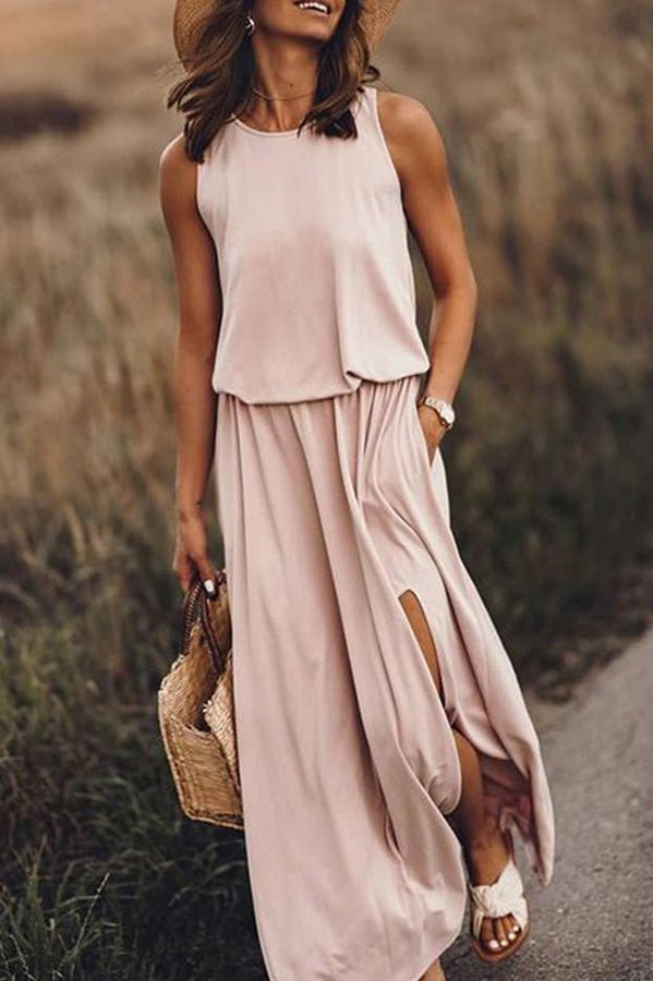 Giana Summer Dress | Loose Fit, Cotton Blend Maxi 0