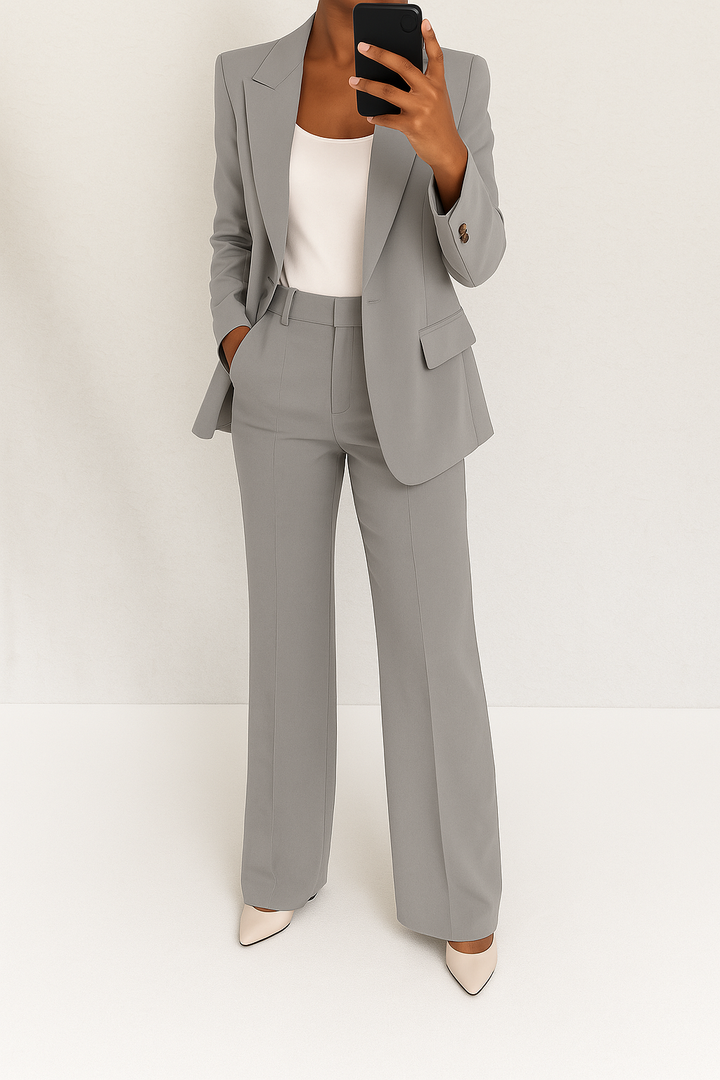 Vita Women's Suit | Tailored Blazer and Slim-Fit Trouser Set - 3
