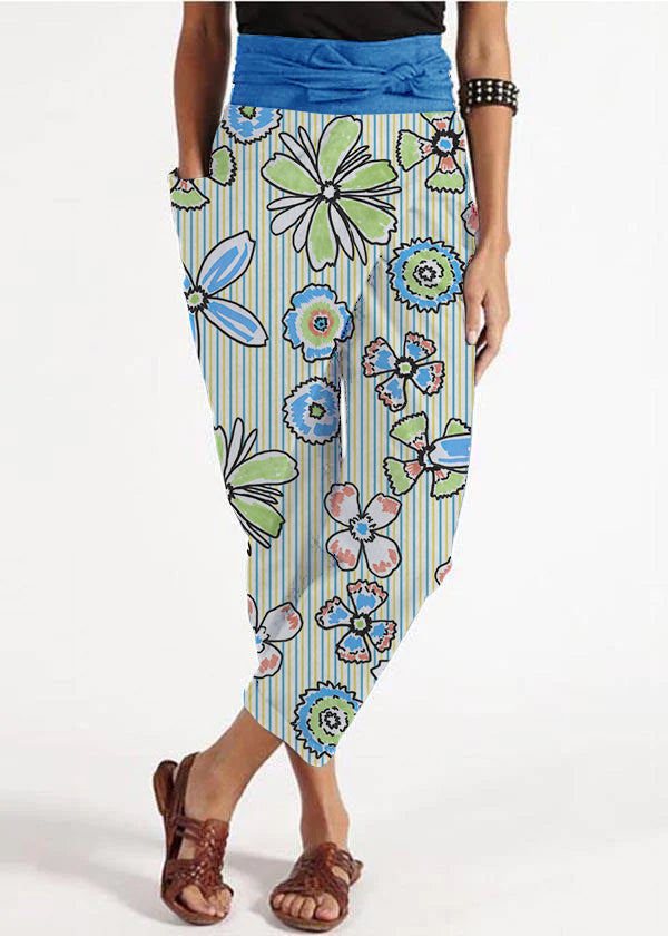 Grove Harem Pants Women | High Waist, Cotton Blend, Asymmetrical Design 8