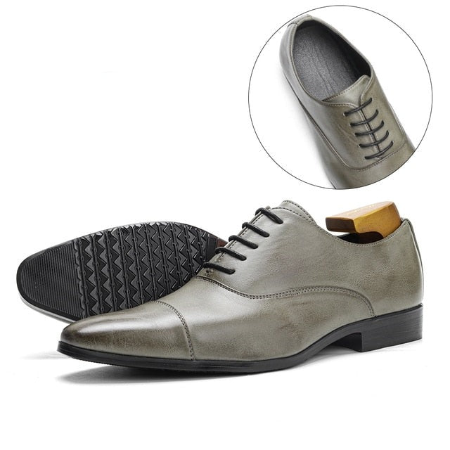 Alt text: Handcrafted Italian Franco Leather Shoes showcasing premium craftsmanship and a comfortable fit, perfect for any occasion. - 1