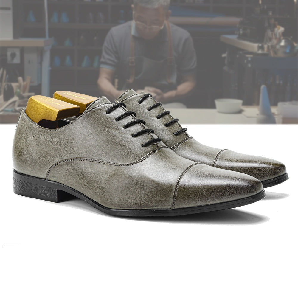 Alt text: Handcrafted Italian Franco Leather Shoes showcasing premium craftsmanship and a comfortable fit, perfect for any occasion. - 2