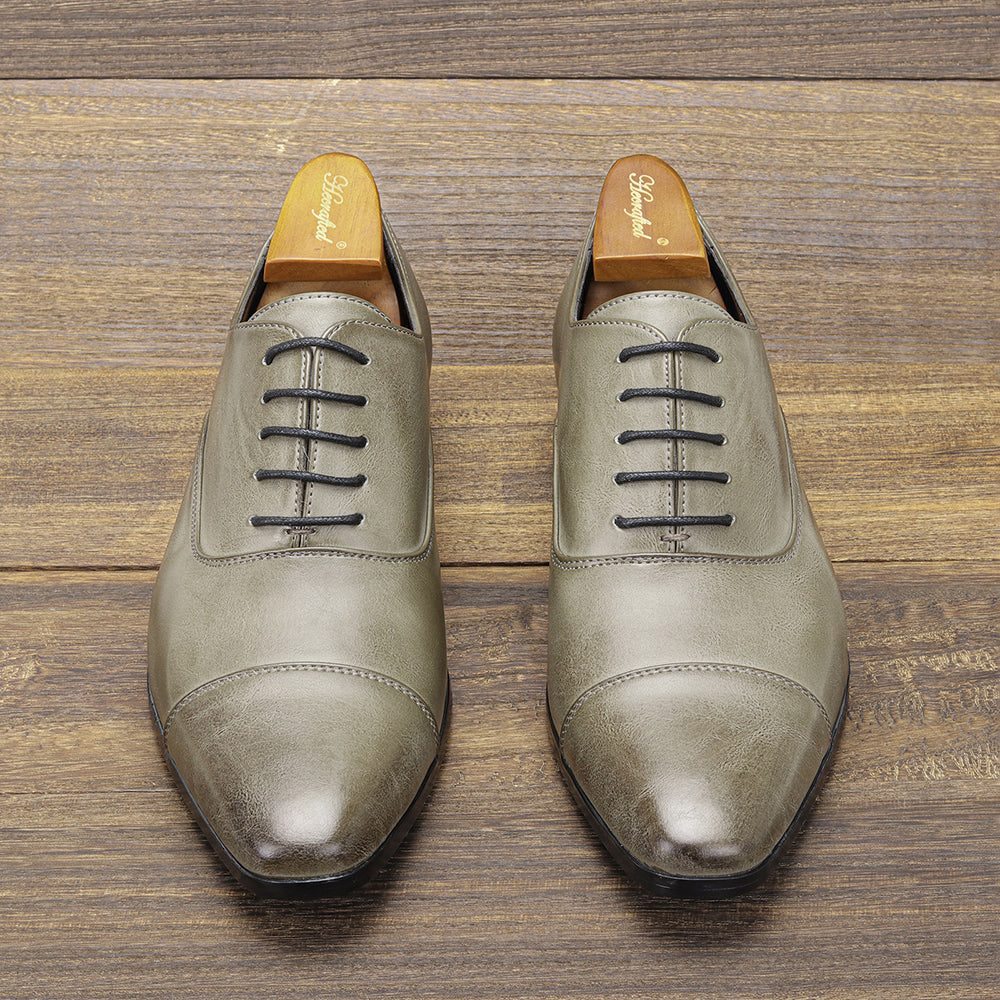Alt text: Handcrafted Italian Franco Leather Shoes showcasing premium craftsmanship and a comfortable fit, perfect for any occasion. - 3