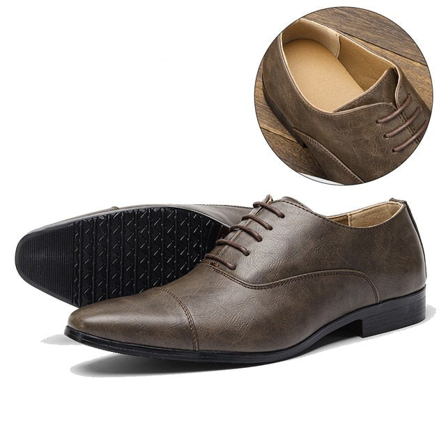 Alt text: Handcrafted Italian Franco Leather Shoes showcasing premium craftsmanship and a comfortable fit, perfect for any occasion. - 7