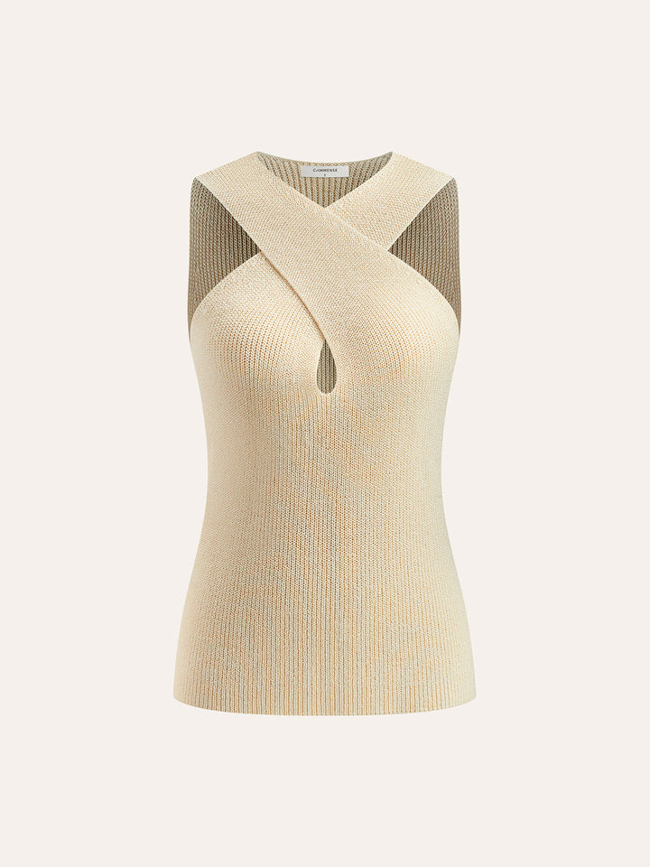 Haven Halter Top | Cross-Over Collar, Regular Fit Womens Top for Going Out 2