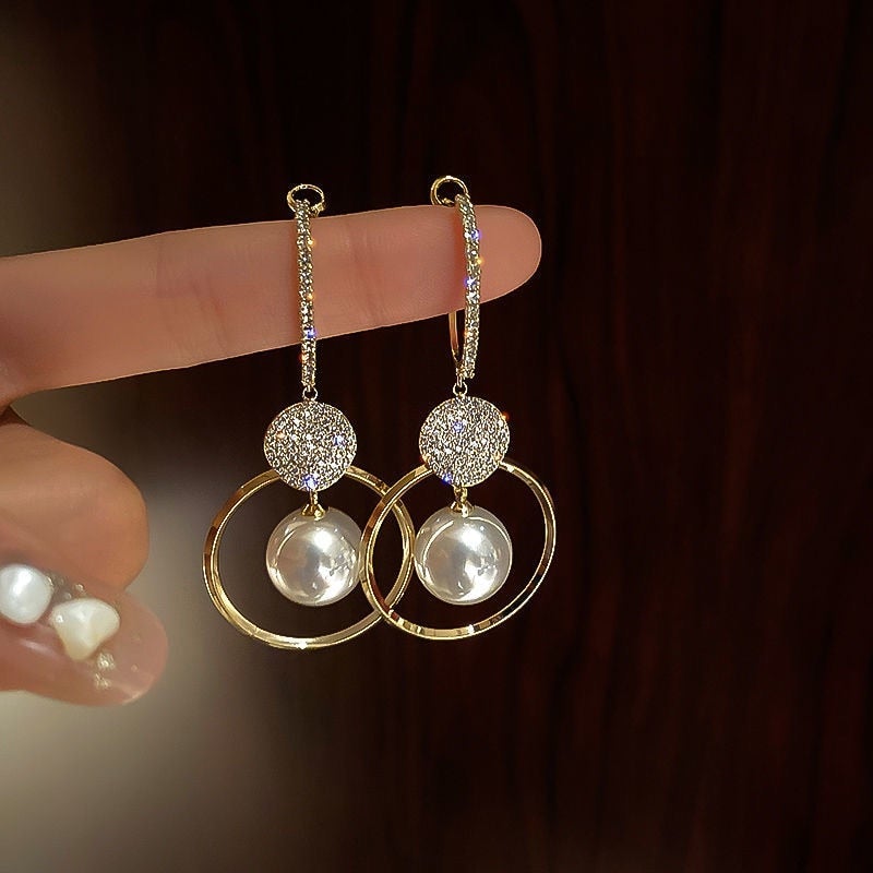 Pearluxe | Pearl and Zirkonia Earrings