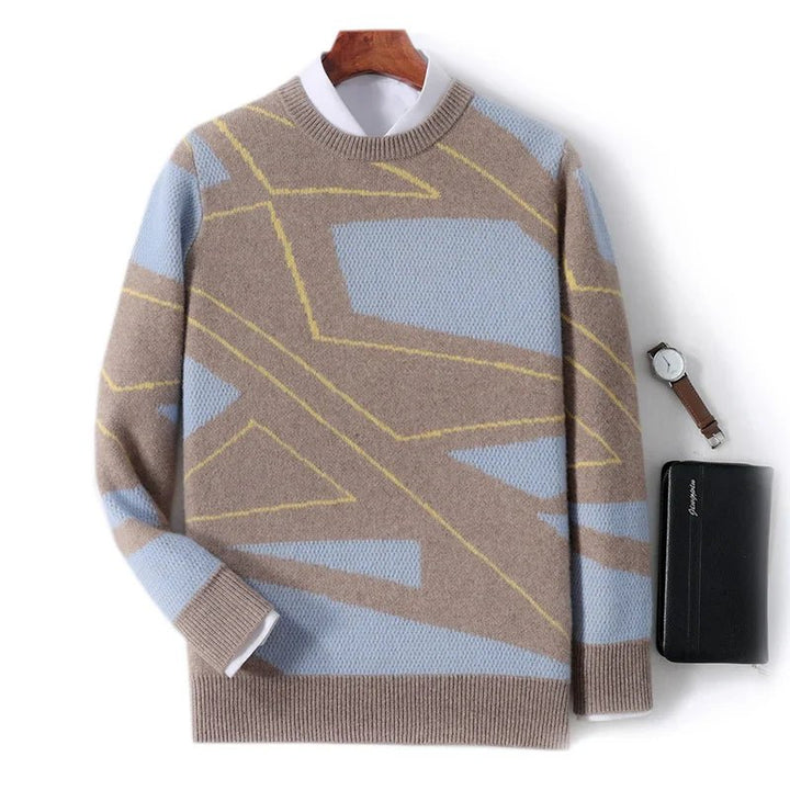 Jasper Sweater in a soft merino blend wool featuring a stylish cable knit design, perfect for cozy layering in cooler weather. - 2