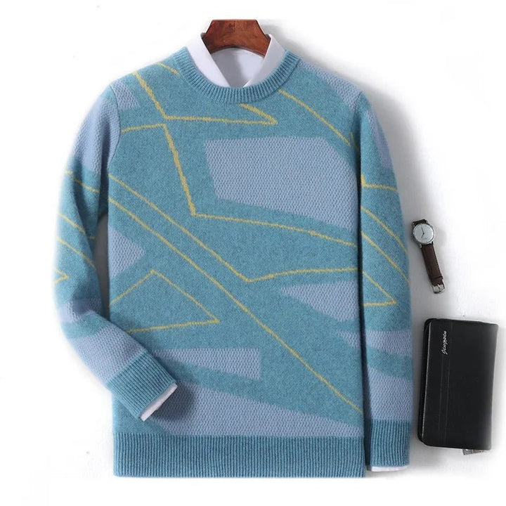 Jasper Sweater in a soft merino blend wool featuring a stylish cable knit design, perfect for cozy layering in cooler weather. - 3