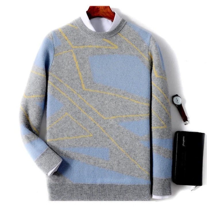 Jasper Sweater in a soft merino blend wool featuring a stylish cable knit design, perfect for cozy layering in cooler weather. - 4
