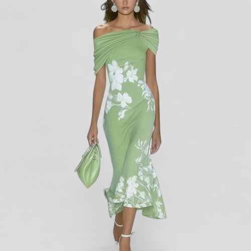 Ivy Midi Dress | Soft Fabric, Elegant Statement Print, Perfect for Wedding Guest and Summer Events - 1