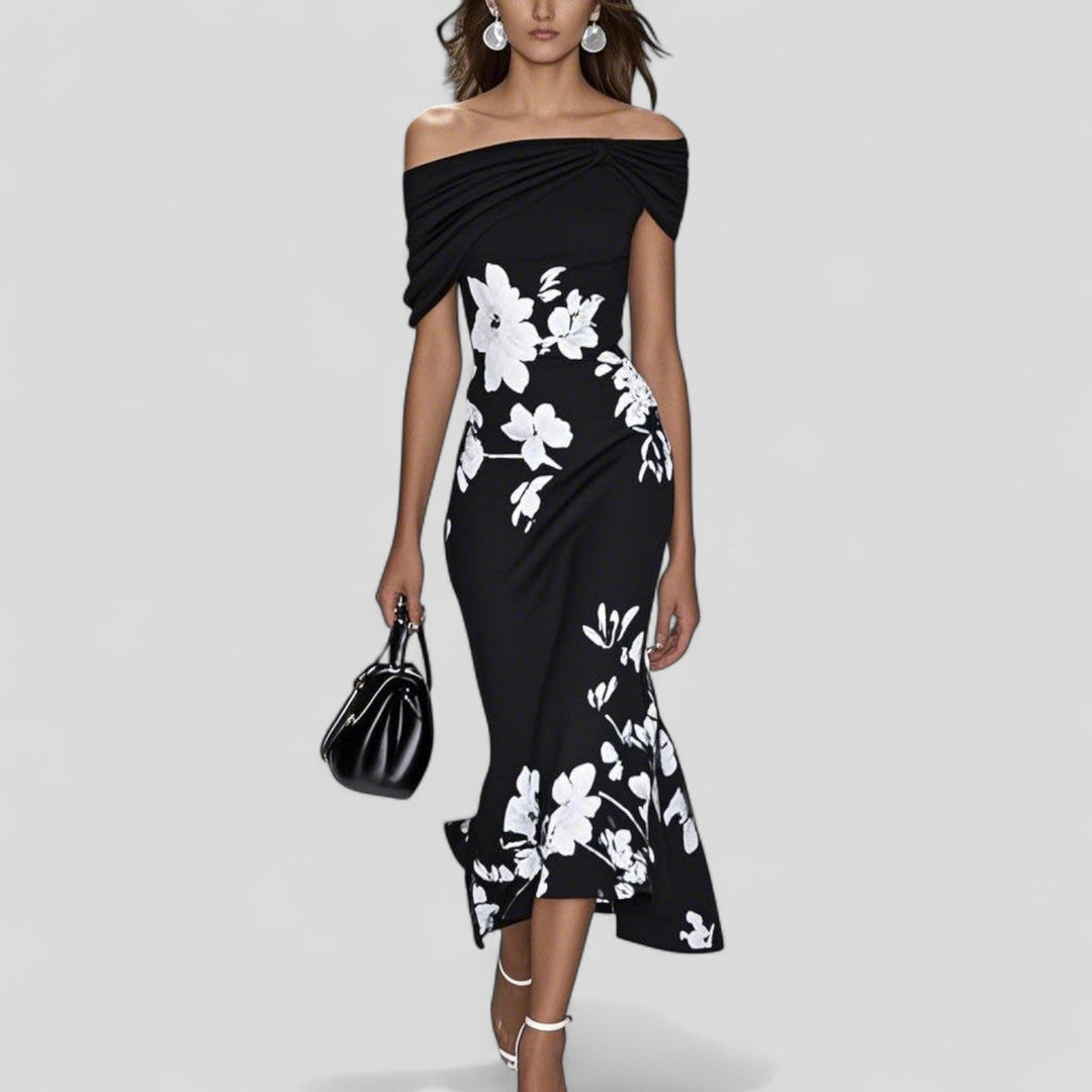 Ivy Midi Dress | Soft Fabric, Elegant Statement Print, Perfect for Wedding Guest and Summer Events - 3