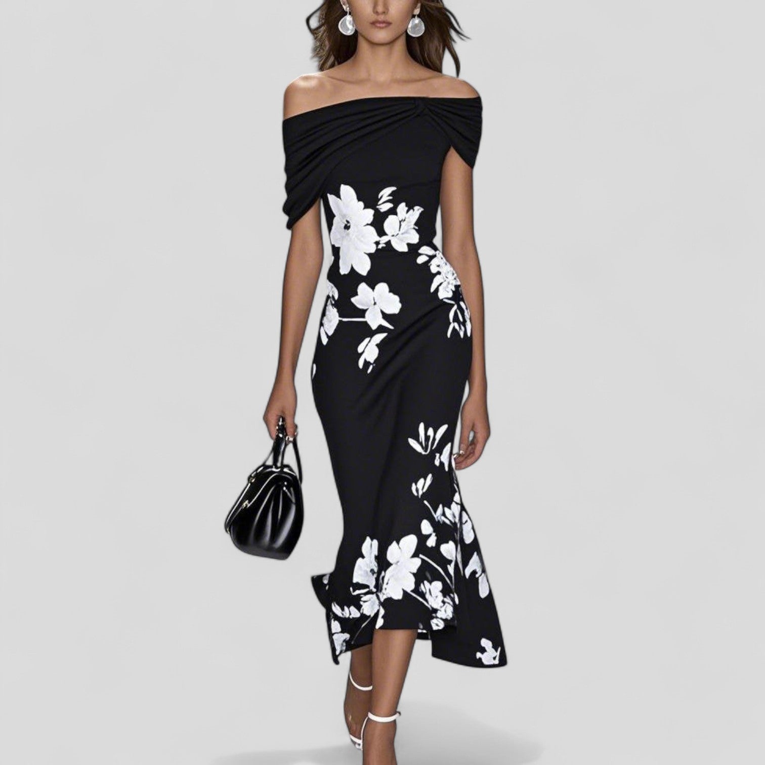 Ivy Midi Dress | Soft Fabric, Elegant Statement Print, Perfect for Wedding Guest and Summer Events - 3