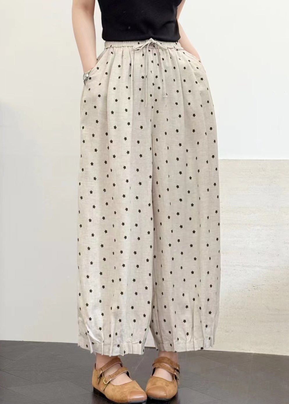 Ivy Crop Pants | Linen, Oversized Fit for Summer Style 0