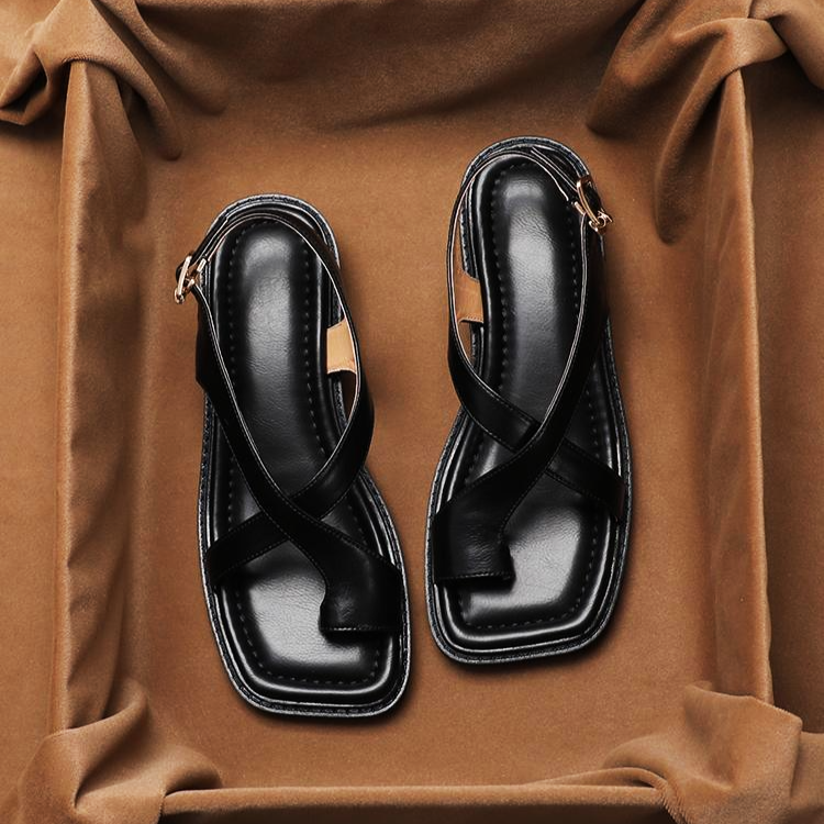Ivy Cross Sandals for Women | Italian Leather, Orthopedic Cushioned 7