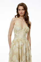 Ivy Maxi Dress | Floral Print, Halterneck A-Line Summer Wedding Guest Dress 4