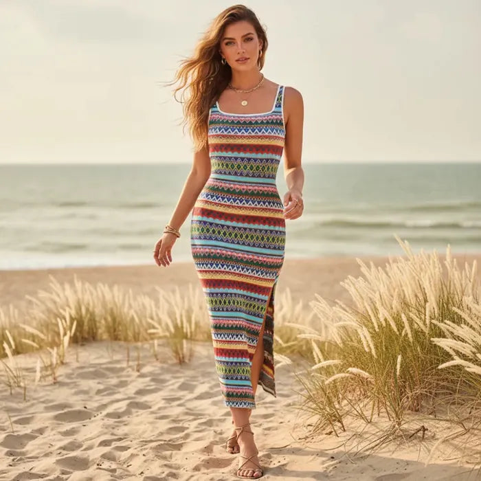 Jade Maxi Dress | Strapless, Slim Fit, High Side Slit 1