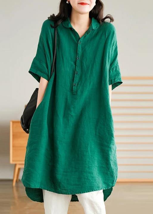 Jade Plus Size Dress | Casual Linen, Comfortable Fit 0