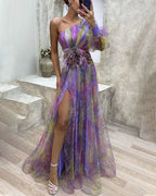 Karla Floral Dress | One-Shoulder, Lightweight Summer Wedding Guest Dress 2