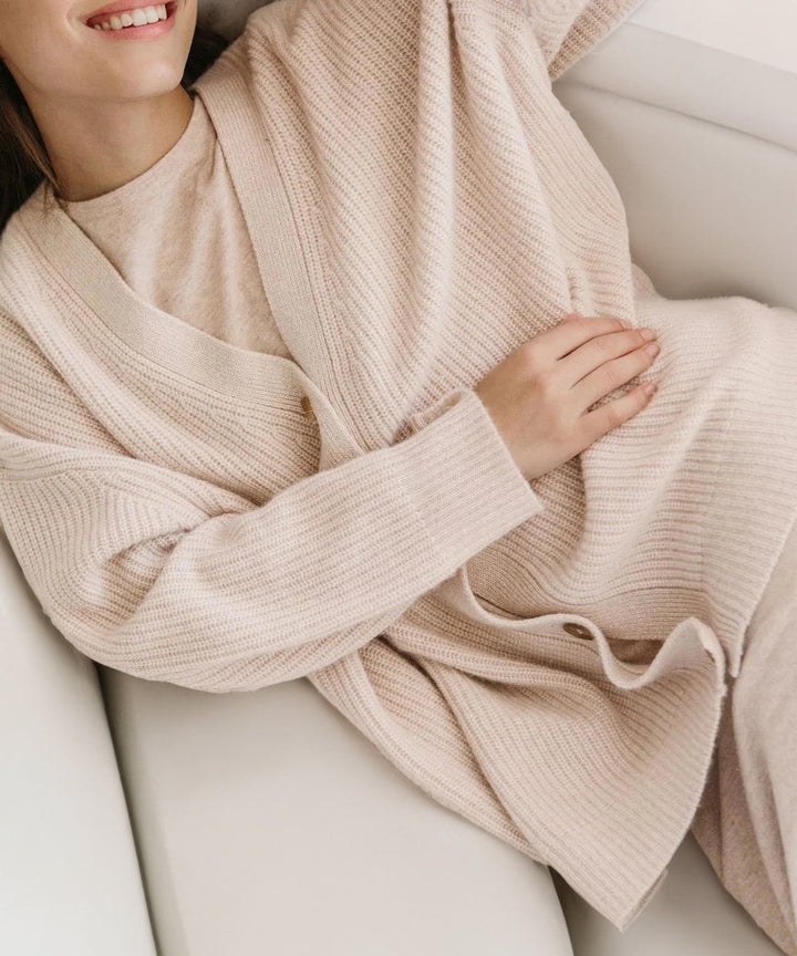 Evelyn | Women’s Winter Knit Casual Button Up  Cardigan