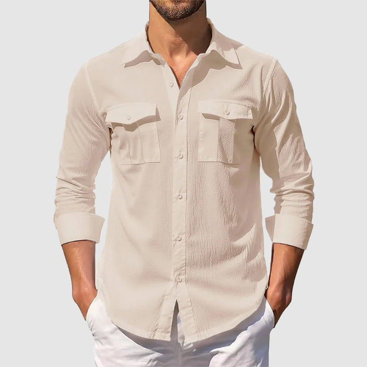 Kinetic Utility Shirt | Cotton-Linen Blend, Relaxed Fit 1
