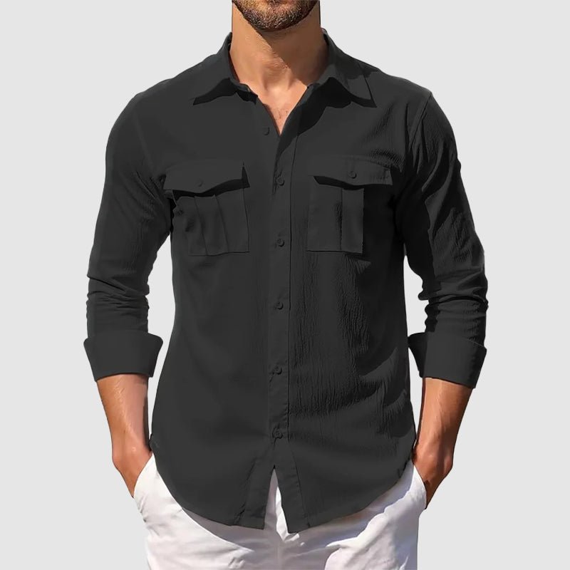 Kinetic Utility Shirt | Cotton-Linen Blend, Relaxed Fit 3