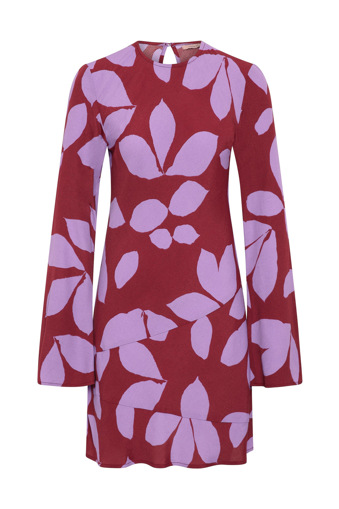 Kora Long Sleeve Mini Dress | Bias Cut, Tiered Panel Detail 3