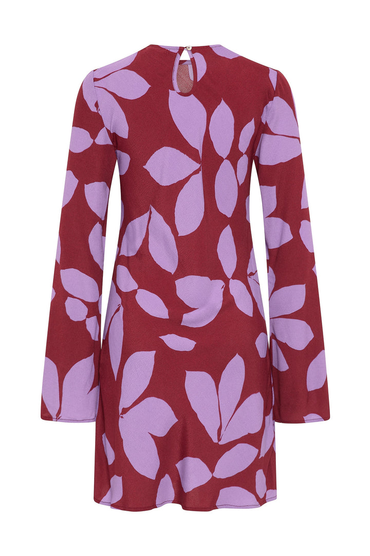 Kora Long Sleeve Mini Dress | Bias Cut, Tiered Panel Detail 4