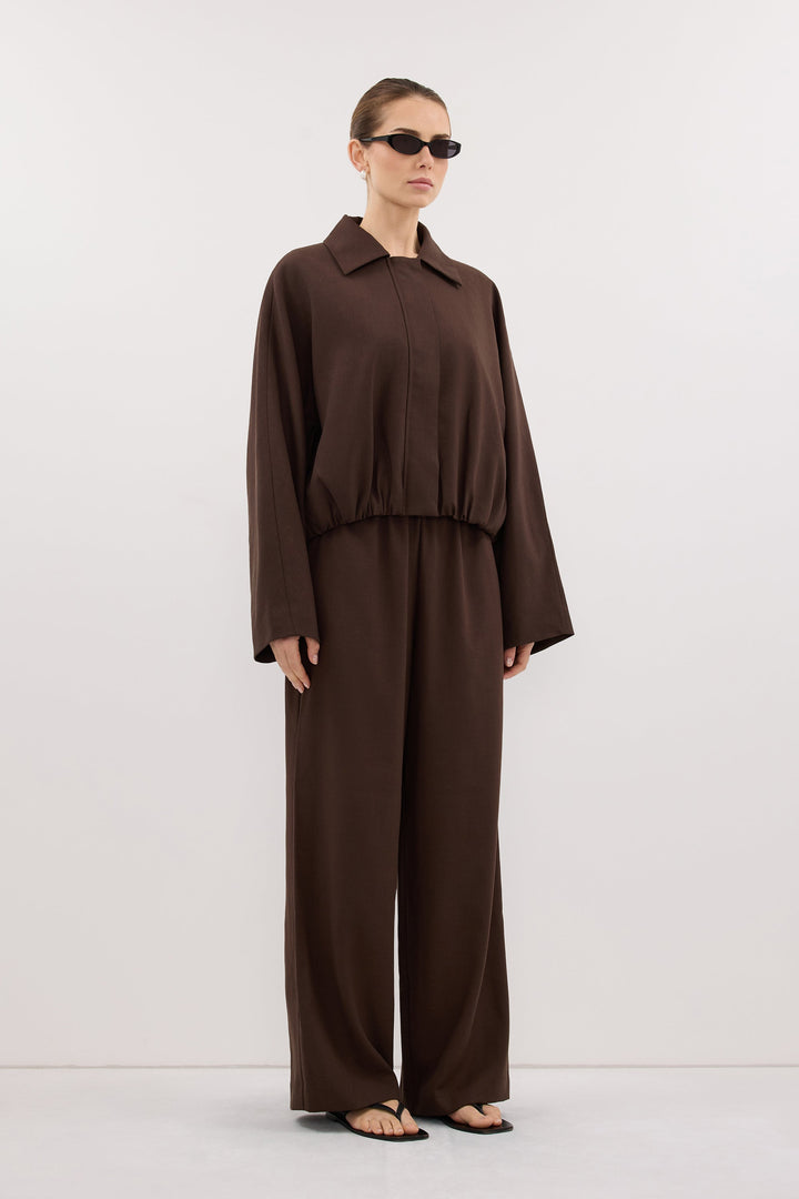 Kora Wide Leg Pants | High Rise, Elastic Waistband, Functional Pockets 2