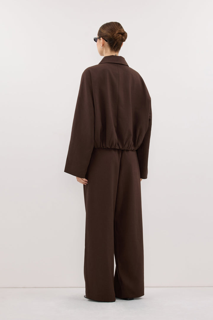 Kora Wide Leg Pants | High Rise, Elastic Waistband, Functional Pockets 3