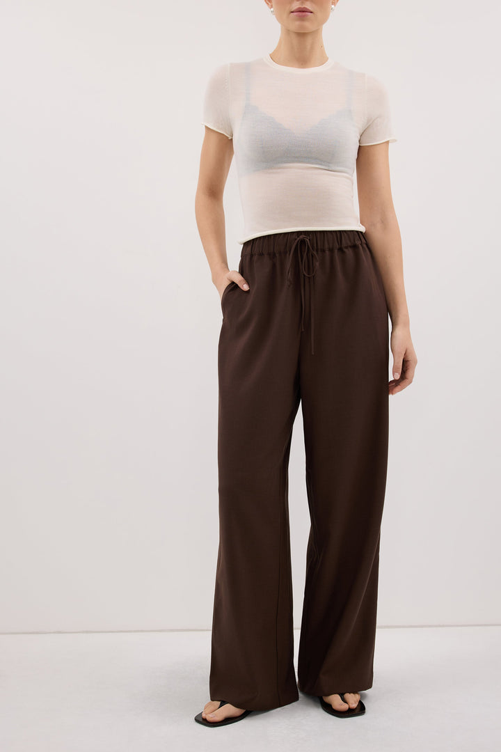 Kora Wide Leg Pants | High Rise, Elastic Waistband, Functional Pockets 4
