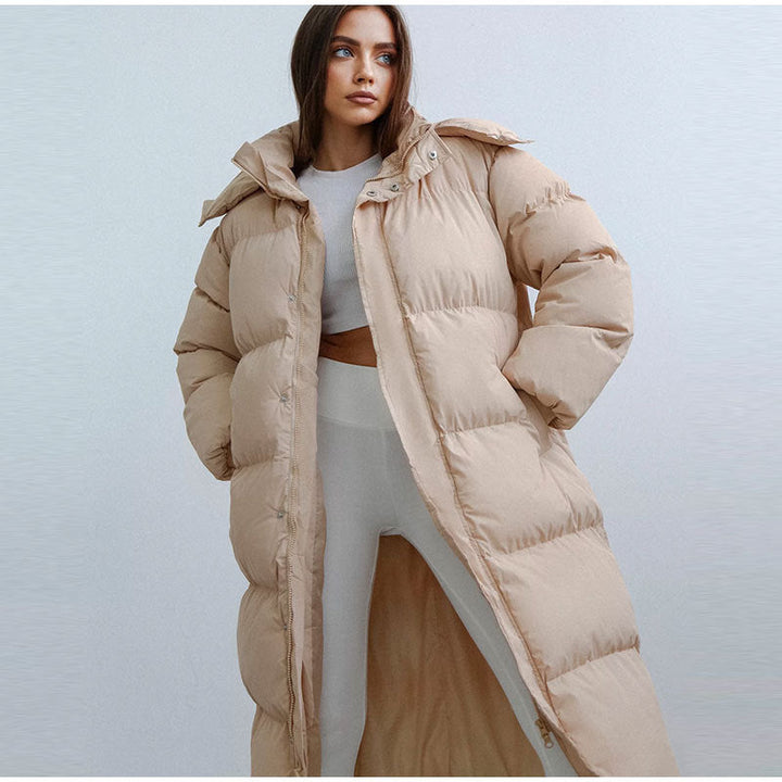 Women's Long Down Jacket, Lightweight Fill, Breathable Shell