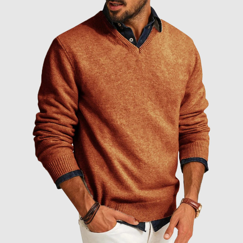 Lightweight Everyday V-Neck Men's Sweater