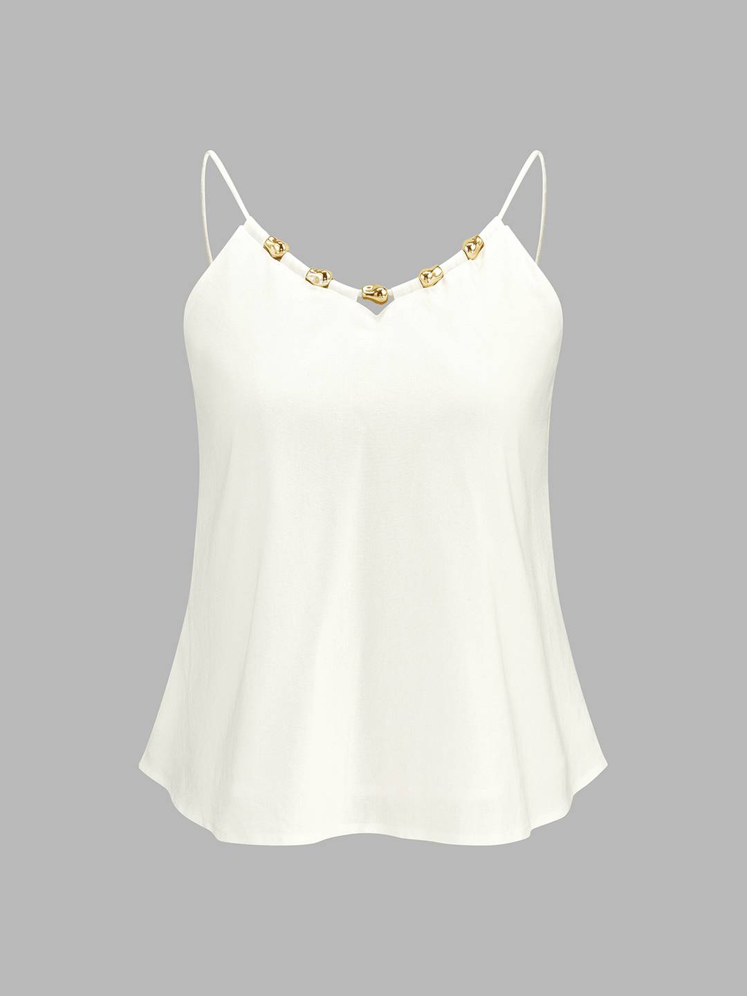 Lina Women's Set | Linen Blend Loungewear with Metal Detail 2
