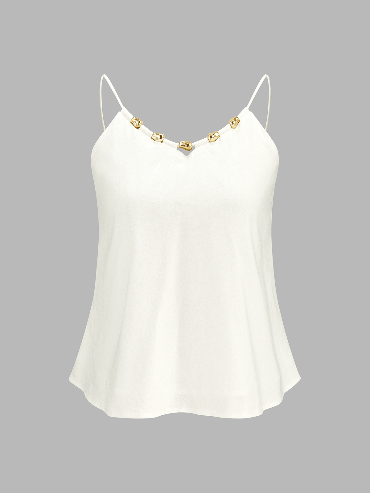 Lina Women's Set | Linen Blend Loungewear with Metal Detail 2