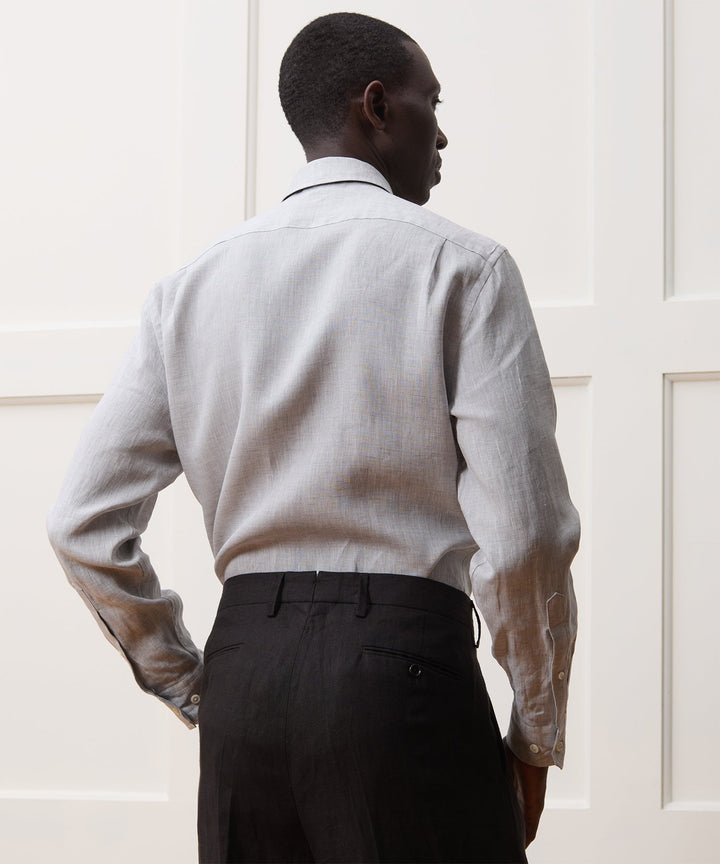 Lino Men's Dress Shirt | 100% Italian Linen, Lightweight, Breathable 4